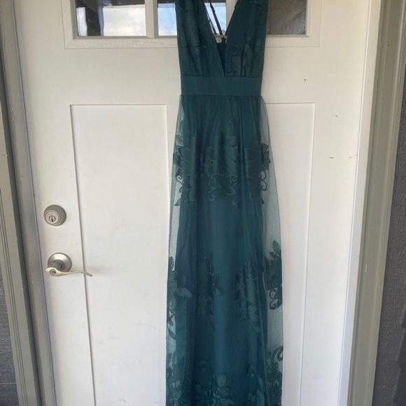COPY - Teal lace formal gown bridal prom homecomi… - Picture 1 of 3